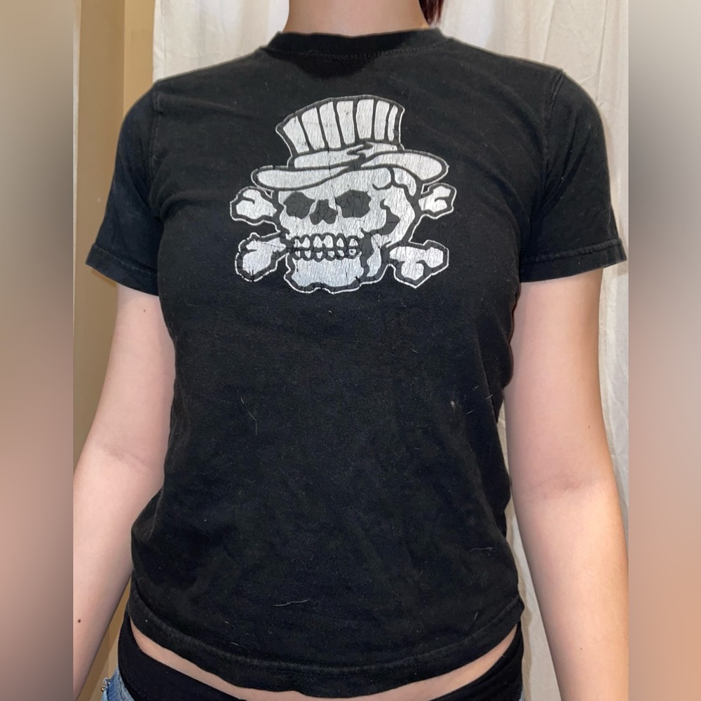 Vintage Request Skull Baby Tee